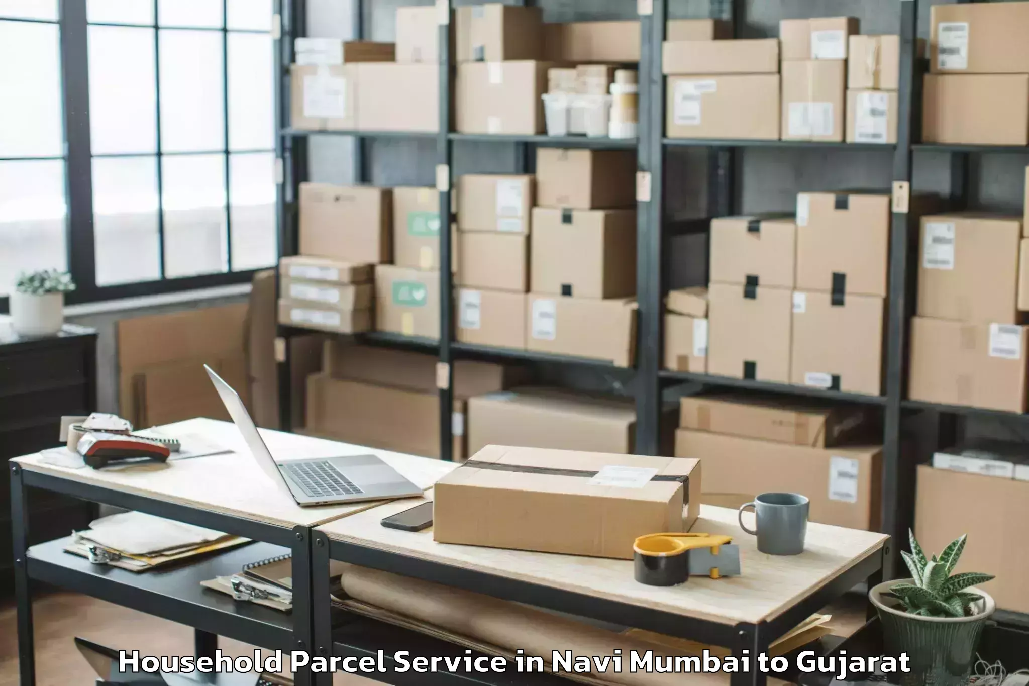 Top Navi Mumbai to Umarpada Household Parcel Available